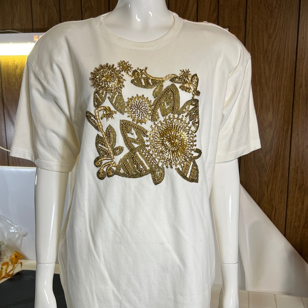 Vintage 1990’s IB Diffusion beaded t-shirt
